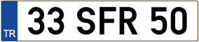 Truck License Plate
